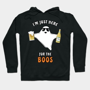 I'm Just Here For The Boos - Funny Halloween Ghost Hoodie